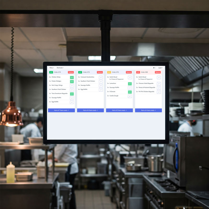 KDS System Hover View